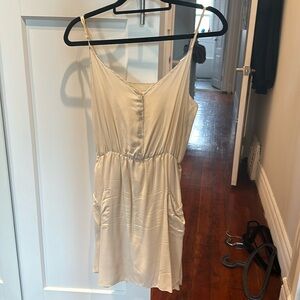 Wilfred cream silk dress